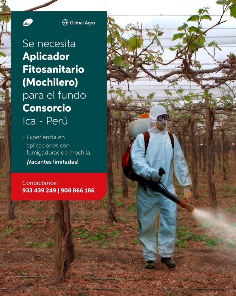 Buscamos aplicador manual (mochilero en Safco)
