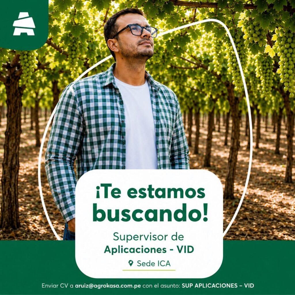 Oportunidad laboral en Agrokasa Ica