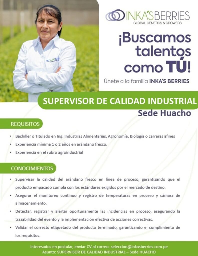 Oportunidades laborales para Inka Berries - Imagen 4