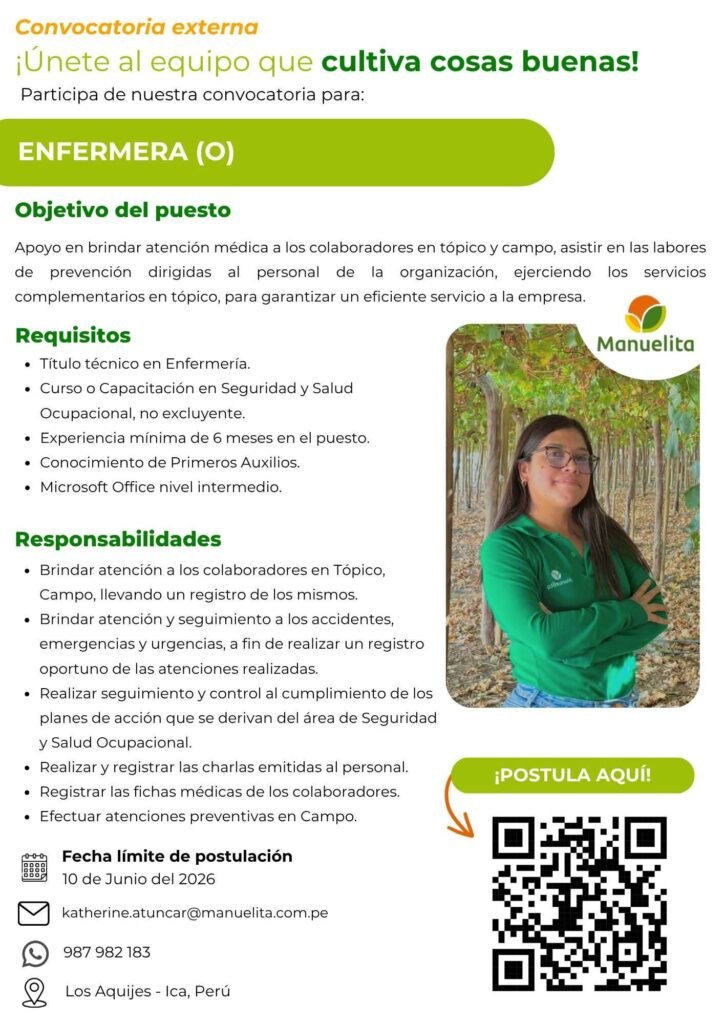 Únete a Manuelita Frutas y Hortalizas en Ica - Imagen 2