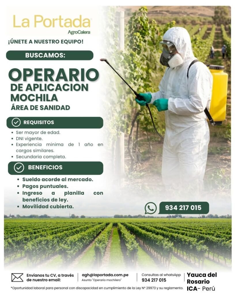 ¡Oportunidades laborales en La Portada AgroCalera!
