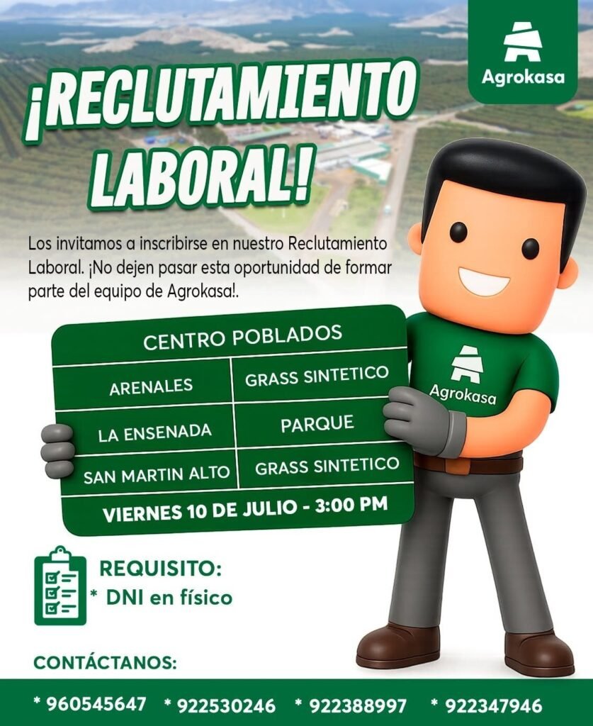 ¡TRABAJA CON NOSOTROS! únete a la familia Agrokasa. - Imagen 1