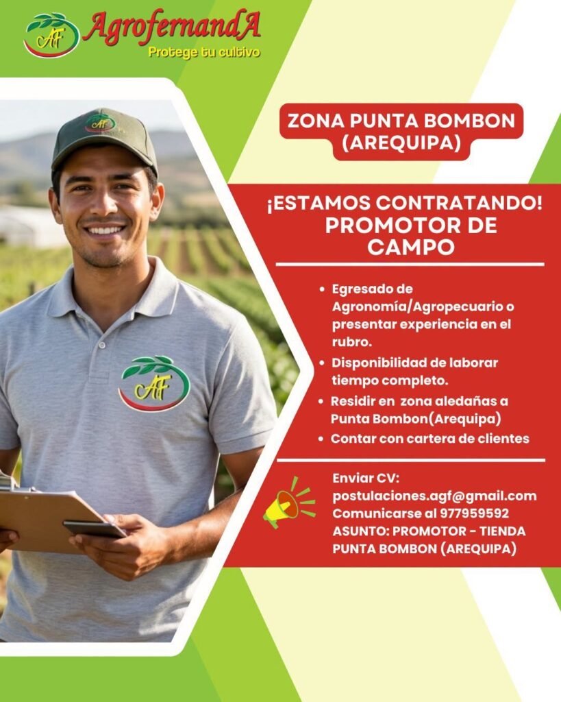 Hay nuevas oportunidades en Agrofernanda en Arequipa - Imagen 1