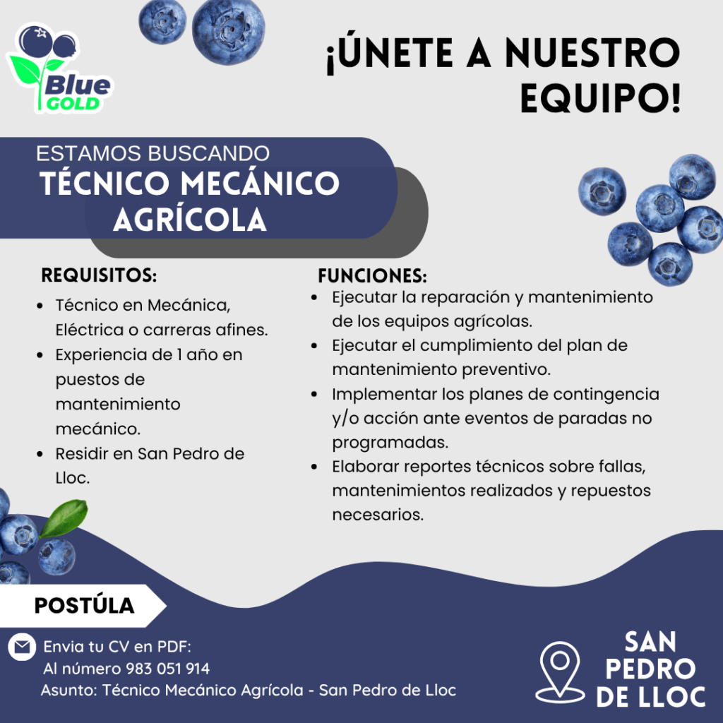 TÉCNICO MECÁNICO AGRÍCOLA - Imagen 1