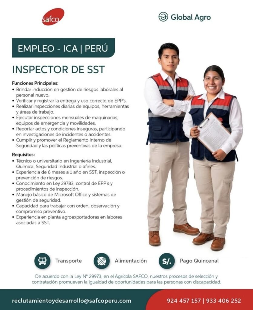 ¡Nuevas oportunidades laborales en el sector agroindustrial! - Imagen 3