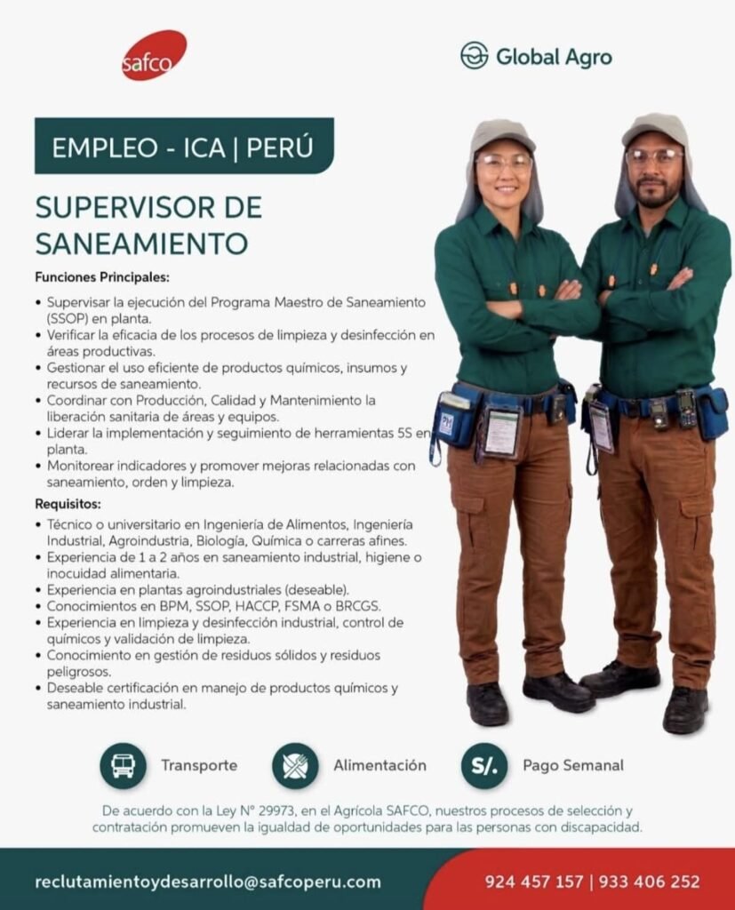 ¡Nuevas oportunidades laborales en el sector agroindustrial! - Imagen 2