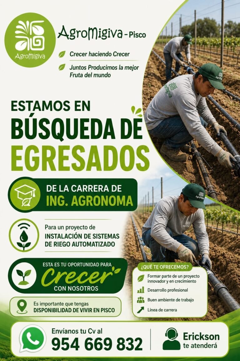 Egrresados de la carrera en ingenieria agronomica