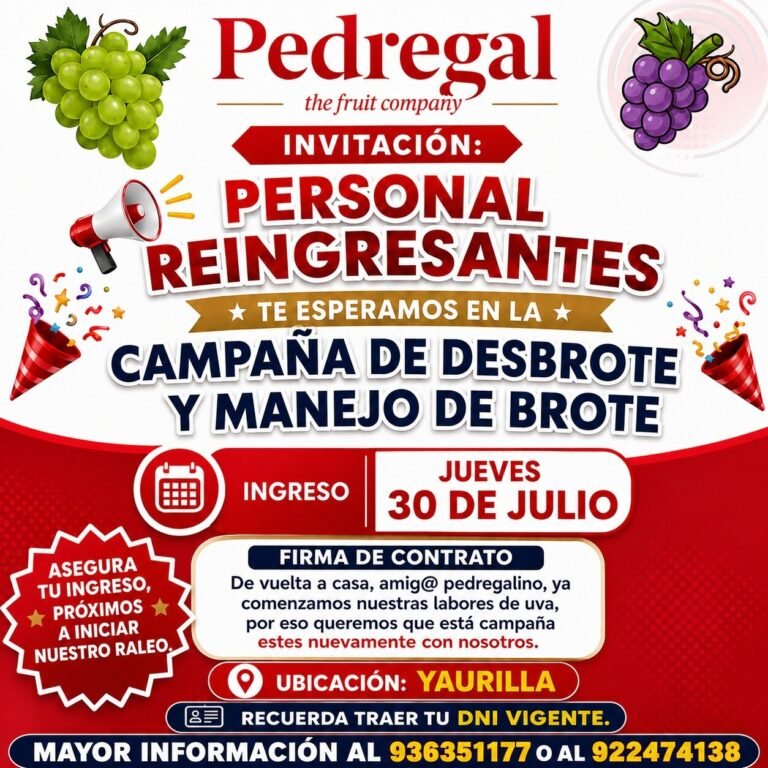 Campaña de desbrote y manejo de brote en el Pedregal Ica
