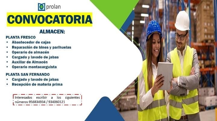 Operario de Almacén en Packing Prolan