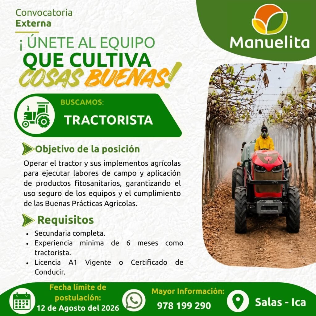 Trabajo en fundo manuelita Ica - Imagen 2
