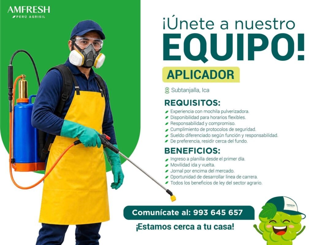 Aplicador manual de uva en Amfresh - Imagen 1