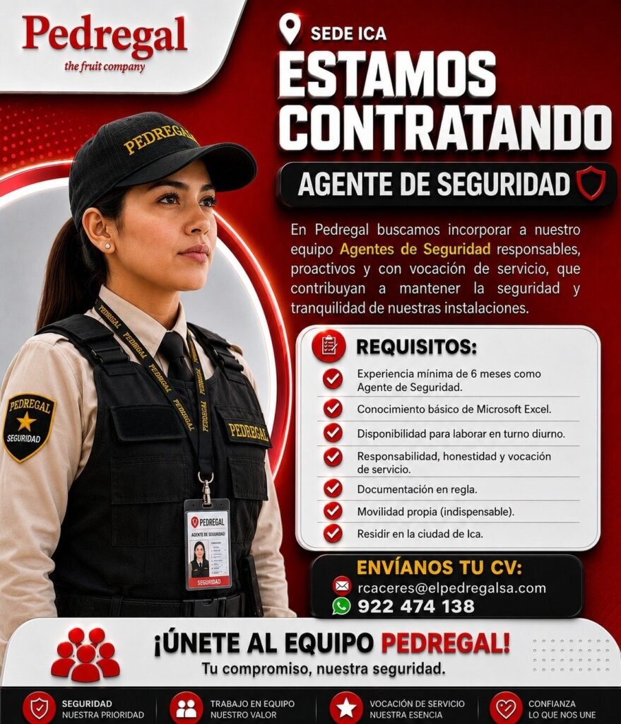 Nuevas oportunidades laborales en Pedregal Ica - Imagen 4
