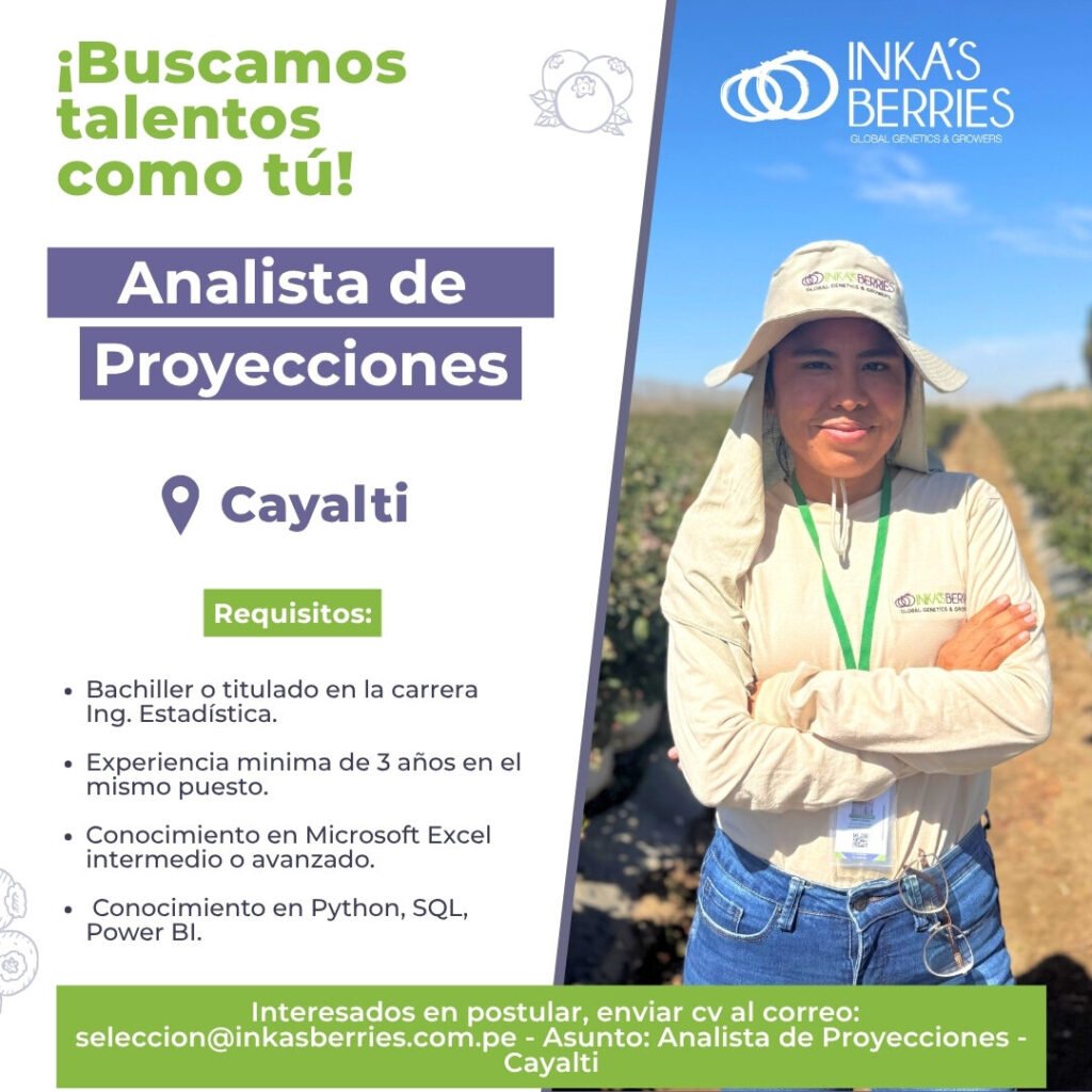 3 nuevas oportunidades para profesionales en Inka Berries - Imagen 2