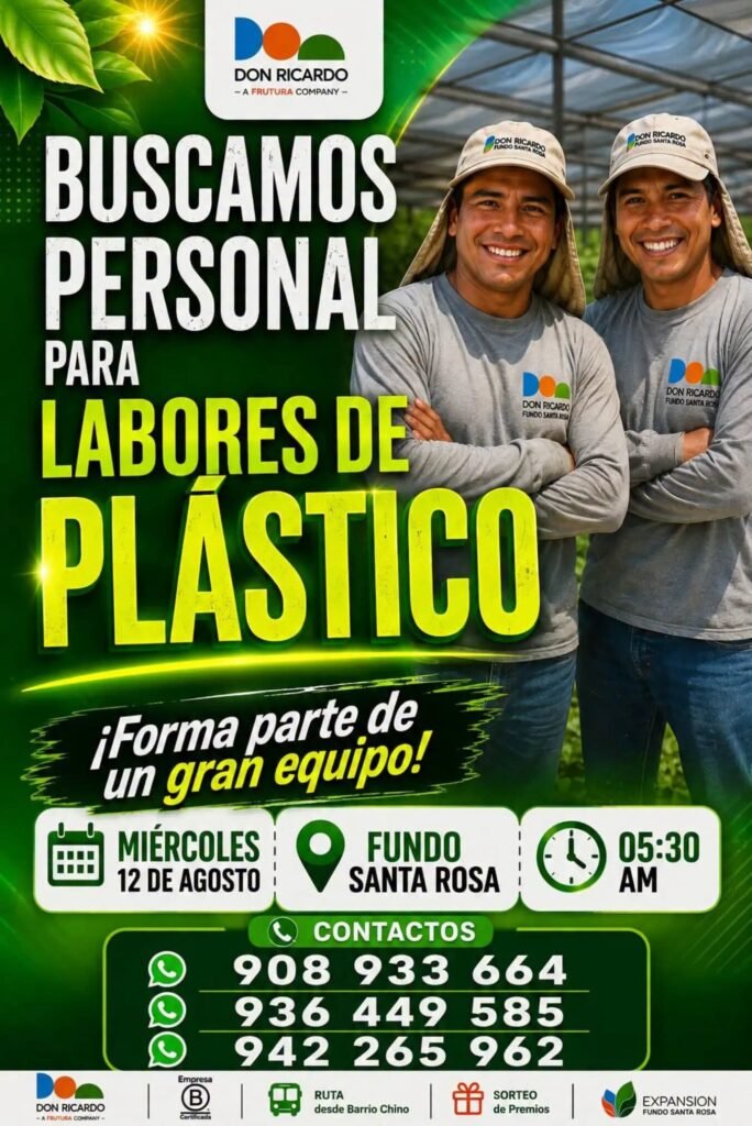 Trabajos en agricola don Ricardo
