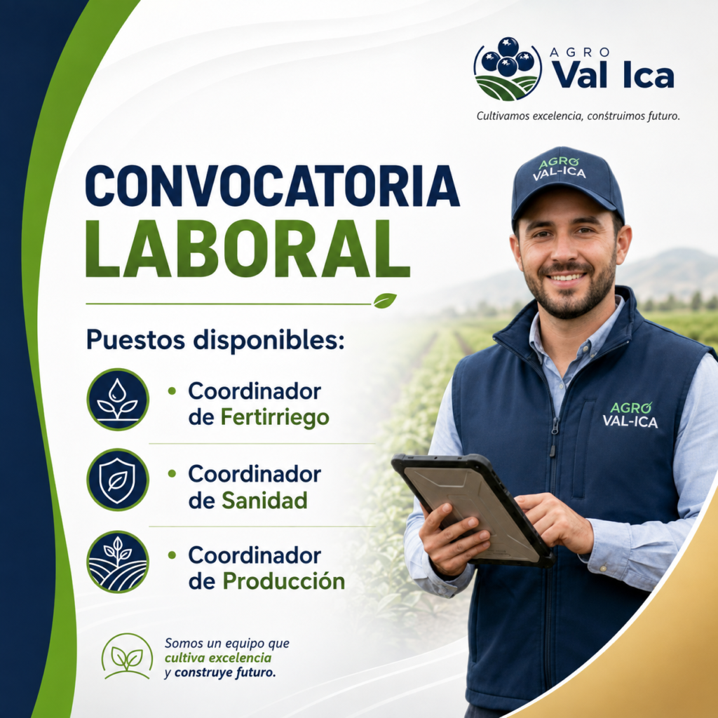 Convocatoria laboral para Agrocal Ica