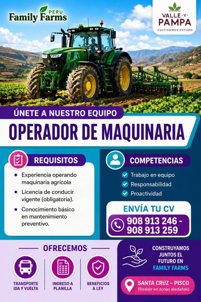 Nuevas oportunidades Family farms