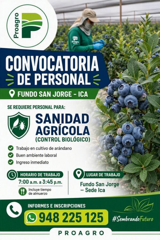 Sanidad Agrícola - control biologico para Proagro - Imagen 1