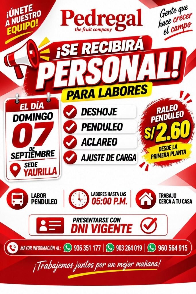 Campaña de raleo en Pedregal