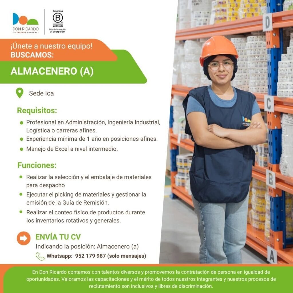 Nuevas oportunidades en Agricola Don Ricardo