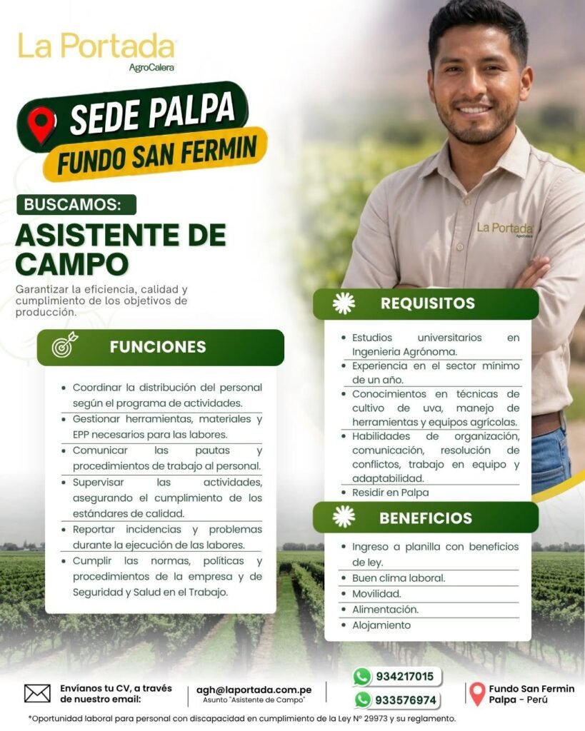 Trabajo en La Portada S.A.C