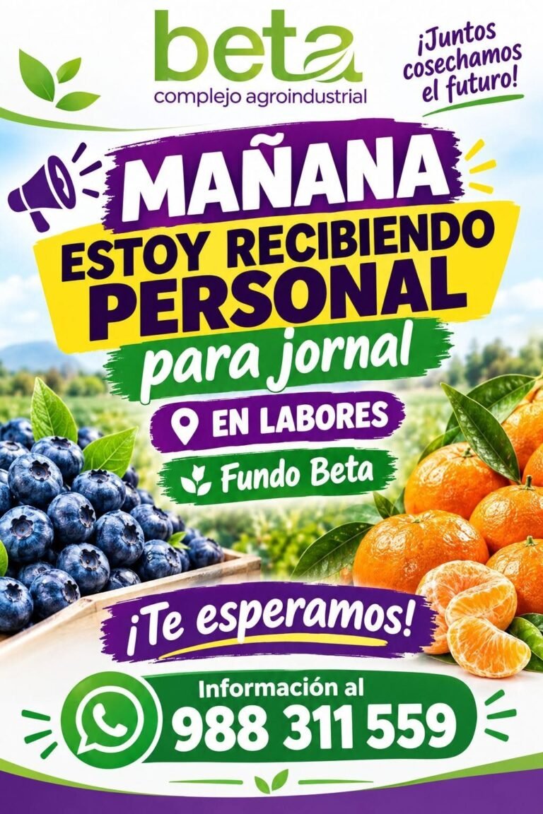 Labores de campo en Beta