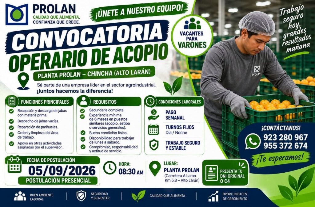 Operario de acopio