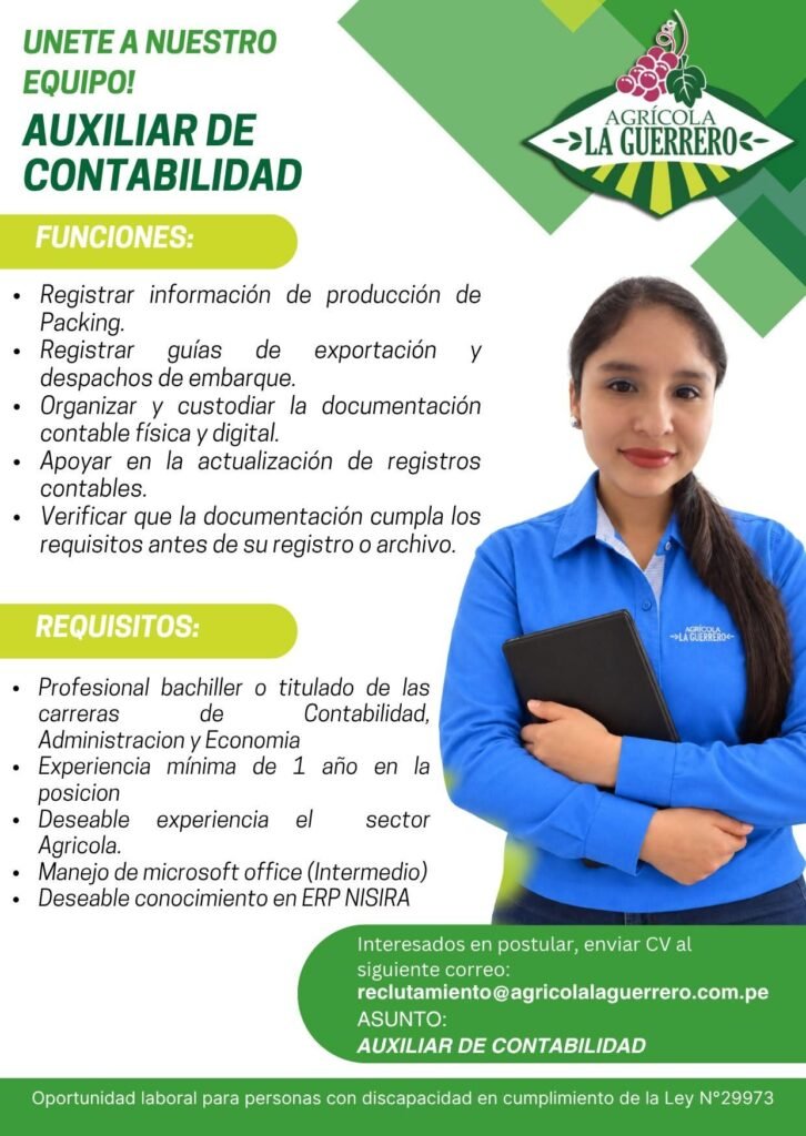Auxiliar de Contabilidad