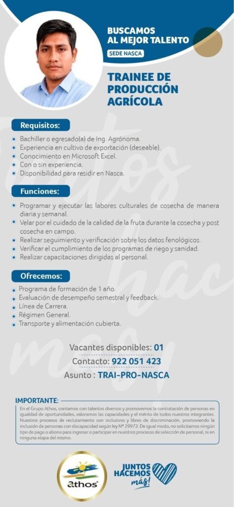 Oportunidades laborales en Athos
