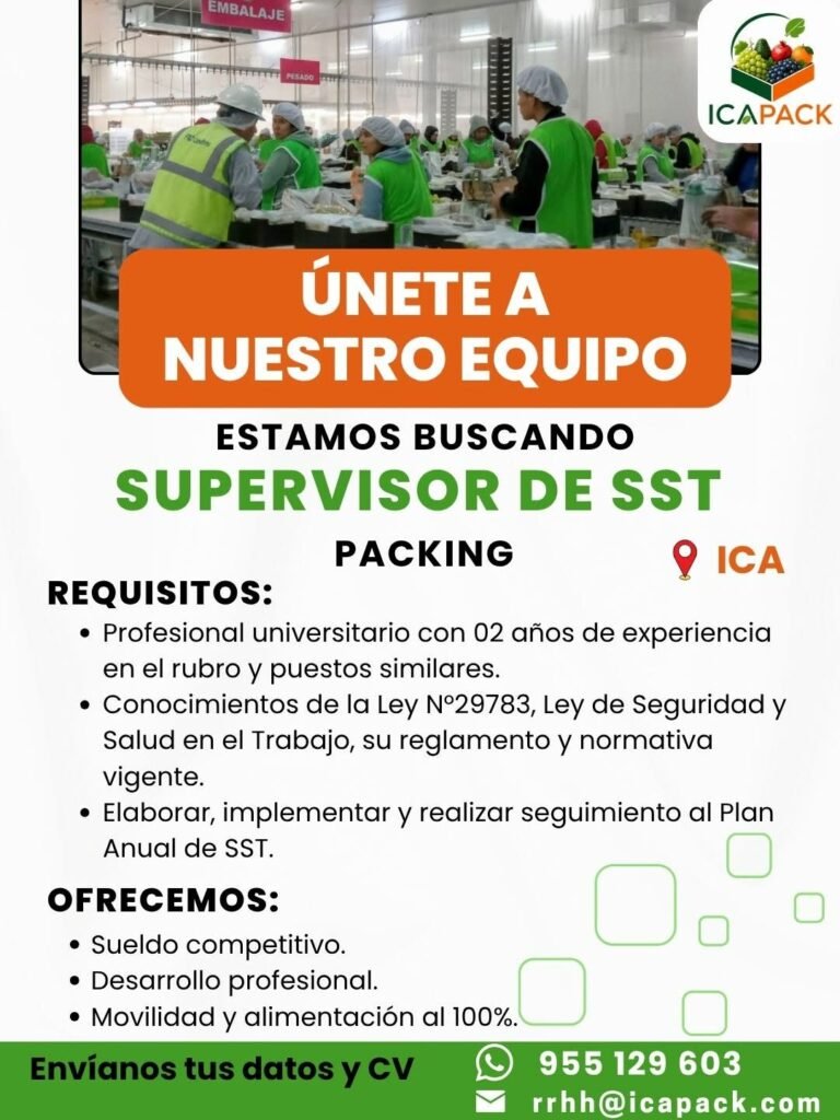 ICAPACK – OPORTUNIDADES LABORALES EN ICA - Imagen 3