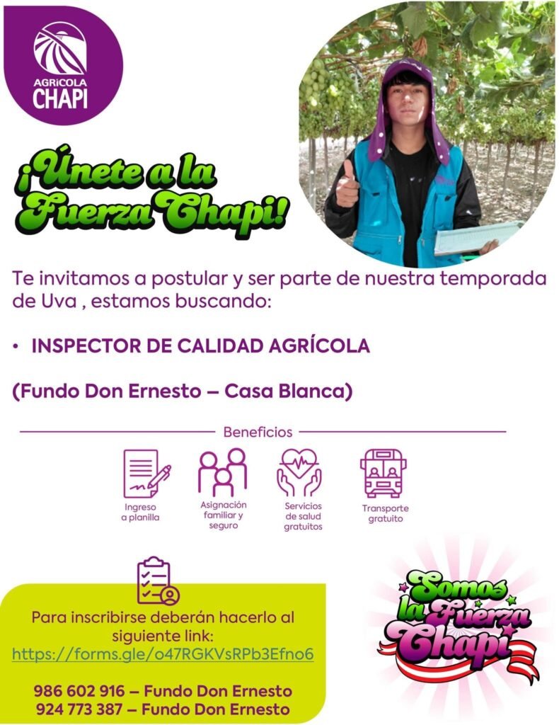 Inspector de Calidad Agrícola