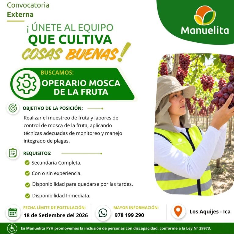 Nuevas oportunidades laborales en Mnauelita