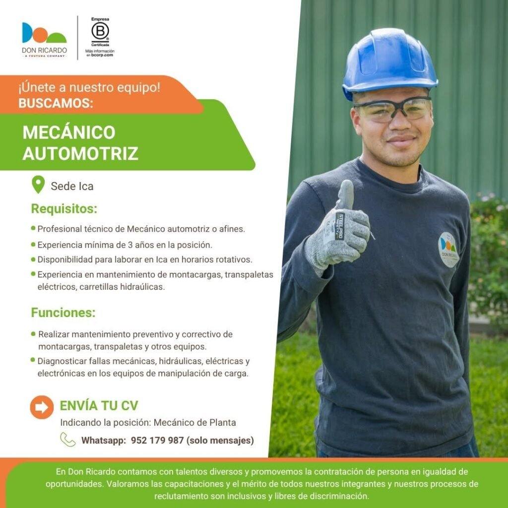 Nuevas oportunidades laborales en Agricola Don Ricardo - Imagen 2