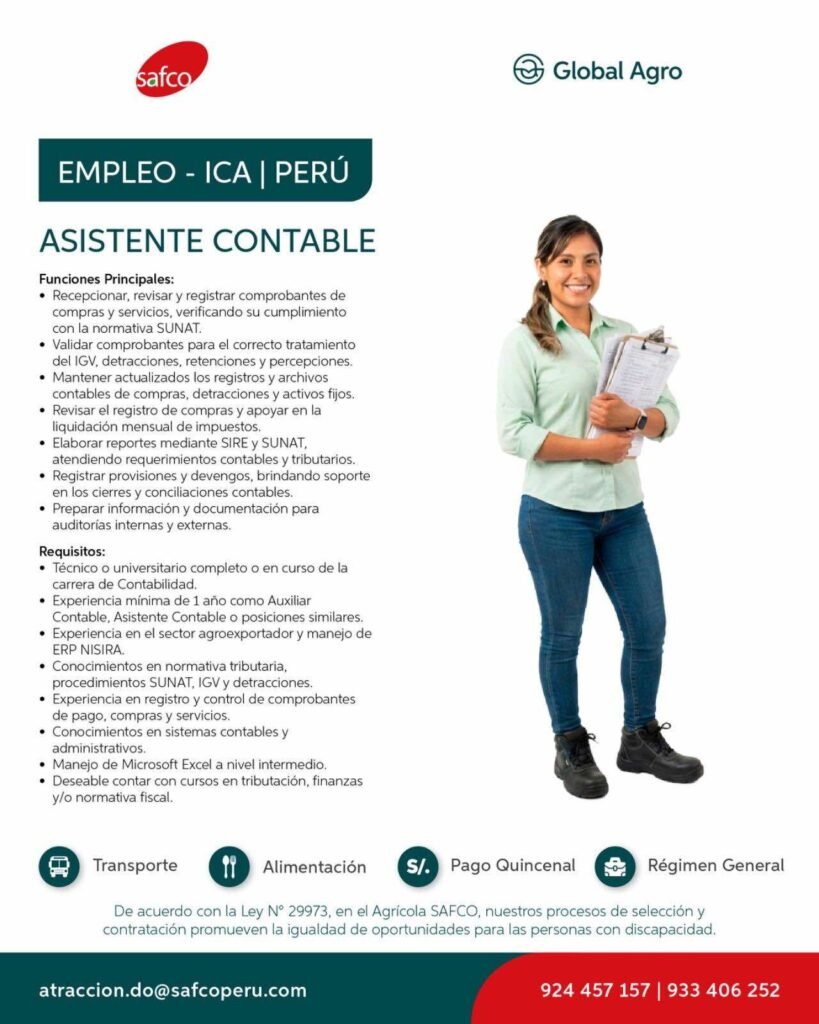 Oportunidades laborales en Safco - Imagen 2