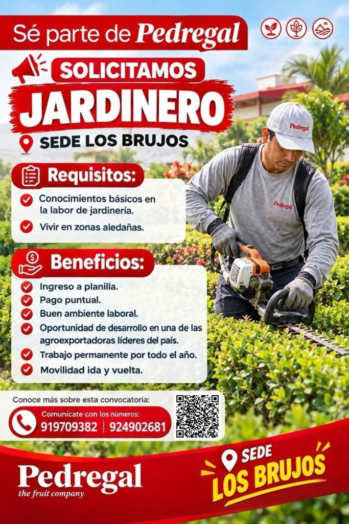 Jardninero en Ica