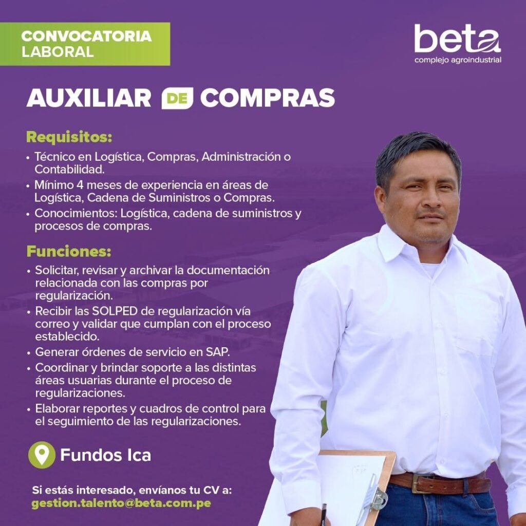 Auxiliar de compras - Imagen 2