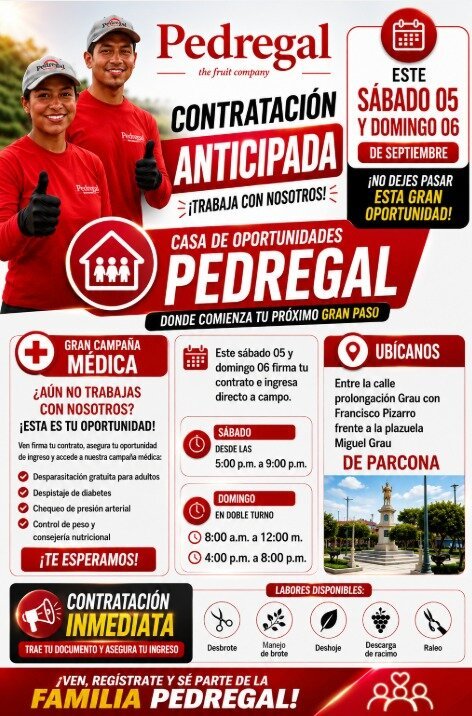 Firma de contratos en Pedregal Ica