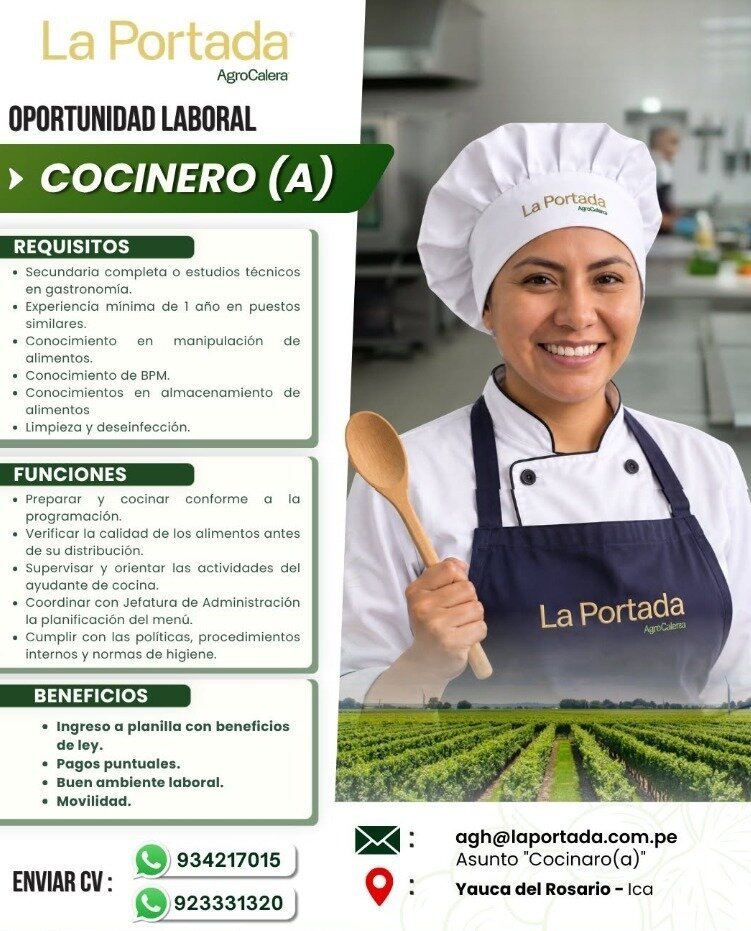 Cocinero para la Portada