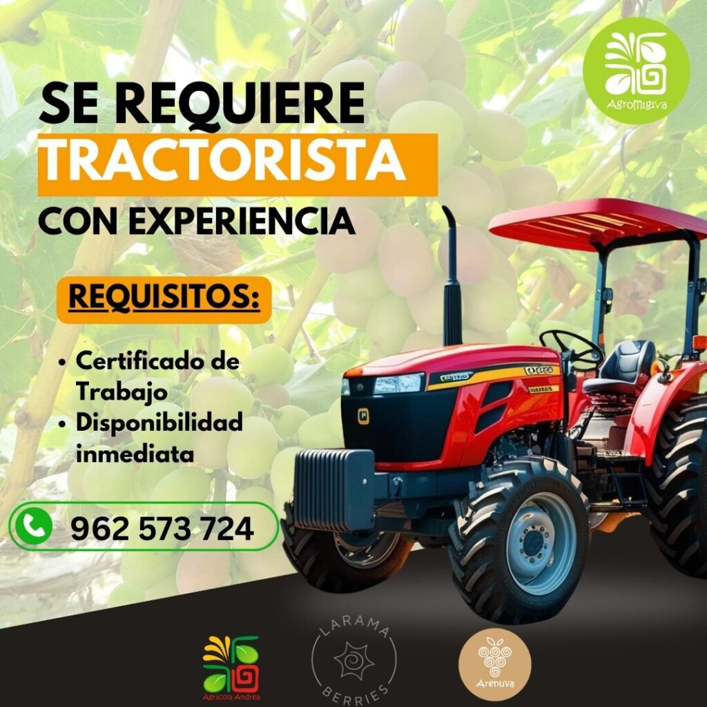 Tractorista en Pisco