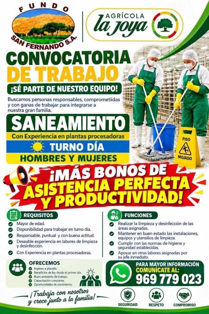 Personal para sanemaiento