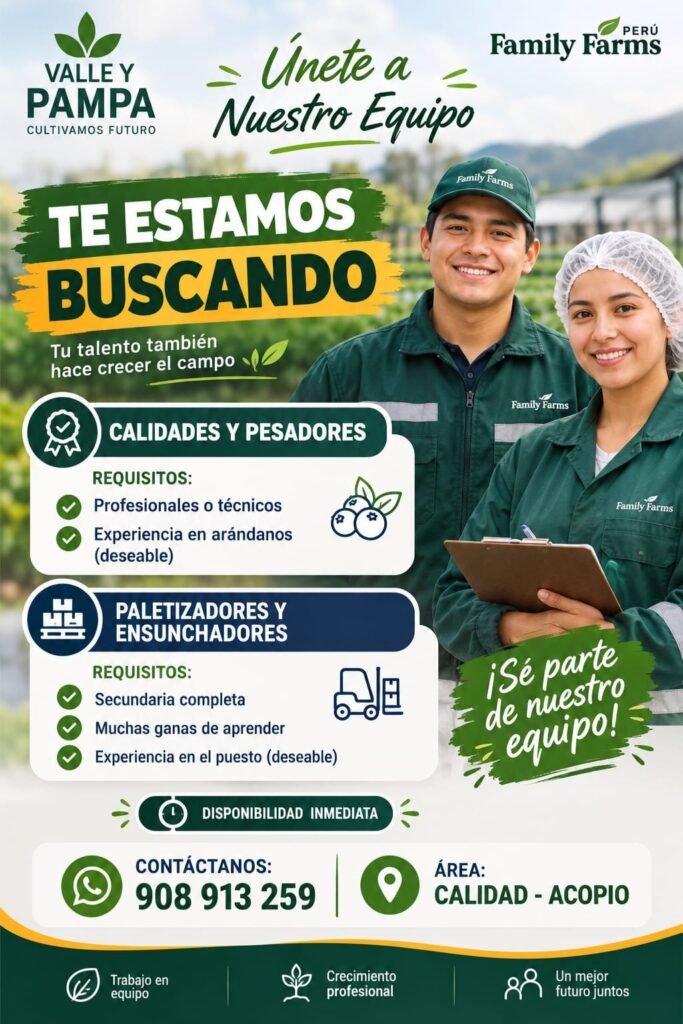 Calidades y Pesadores en Family Farms