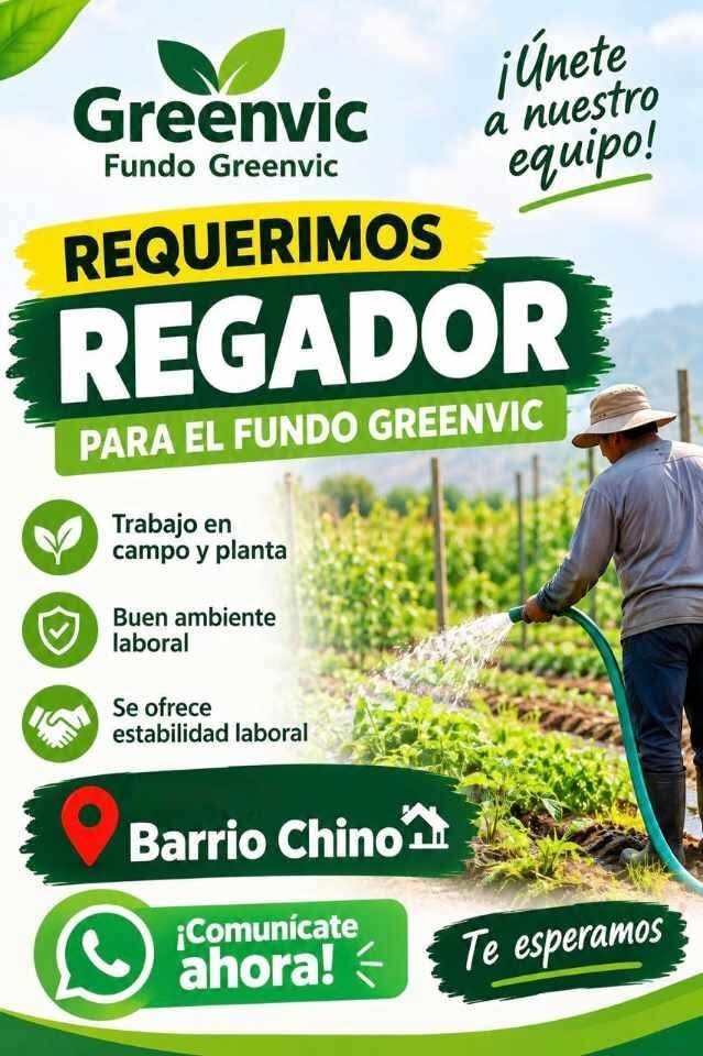 Regador — Fundo Greenvic (Barrio Chino)