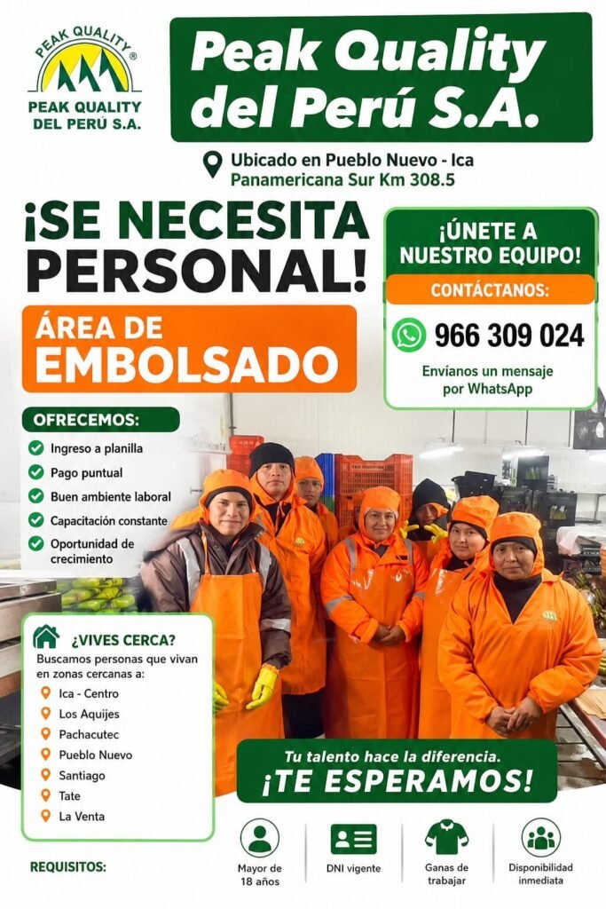 Personal Área de Embolsado