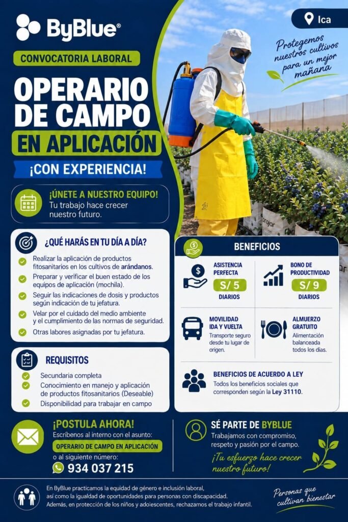 Operario de campo en aplicación - Imagen 1