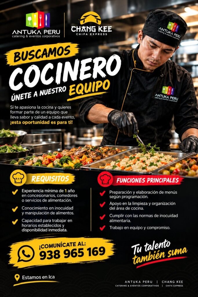 Estamos buscando cocineros