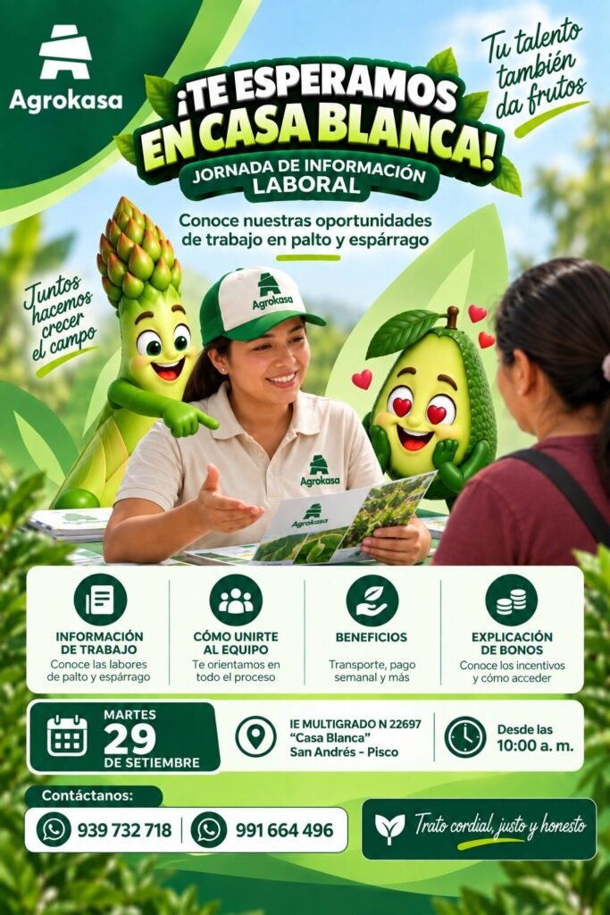 Personal para Agrokasa