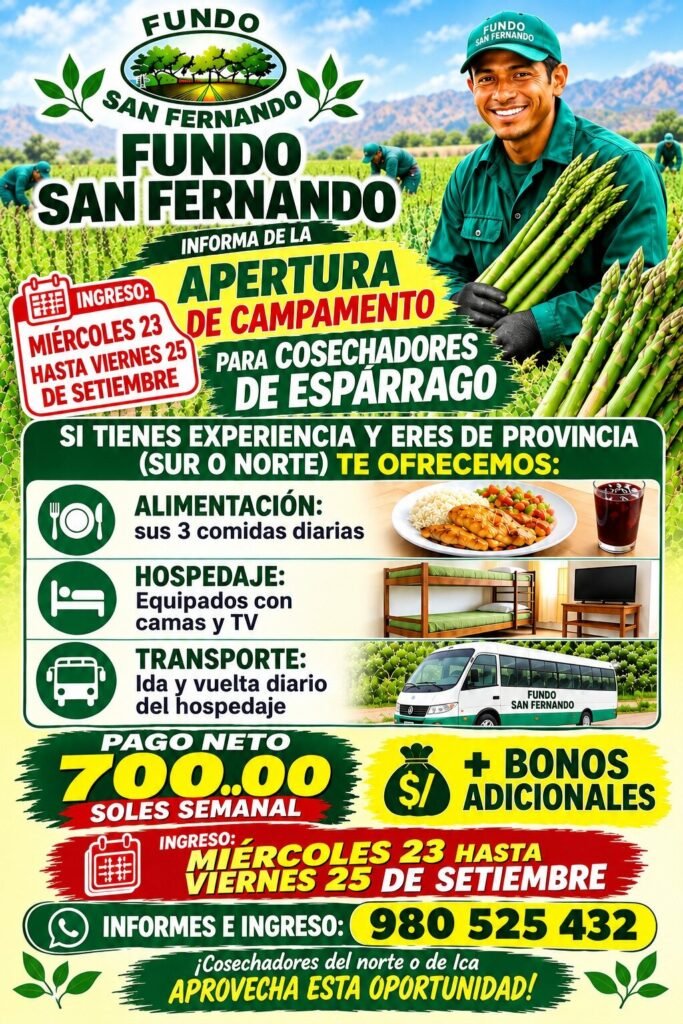 Personal para Fundo San Fernando - Imagen 2