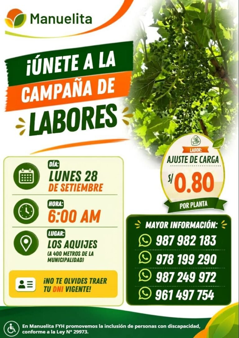 Ajuste de Carga en Campaña de Labores en Los Aquijes