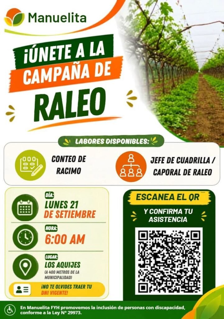 Campaña de raleo en Manuelita