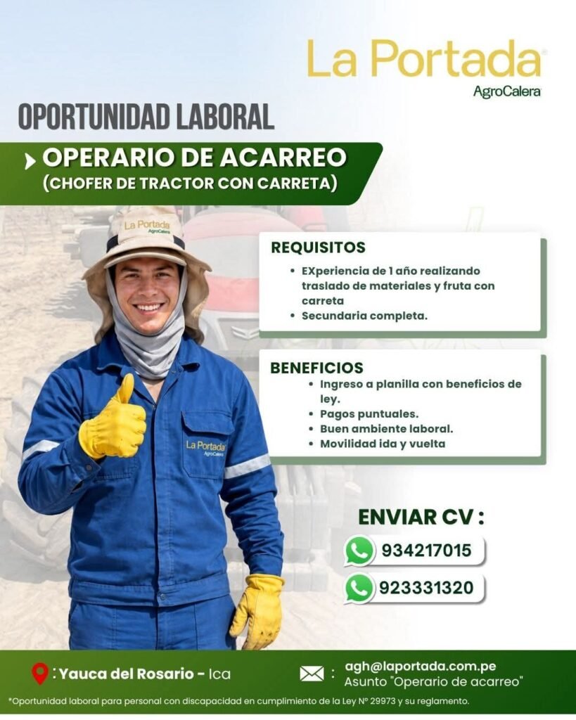 Operario de acarreo