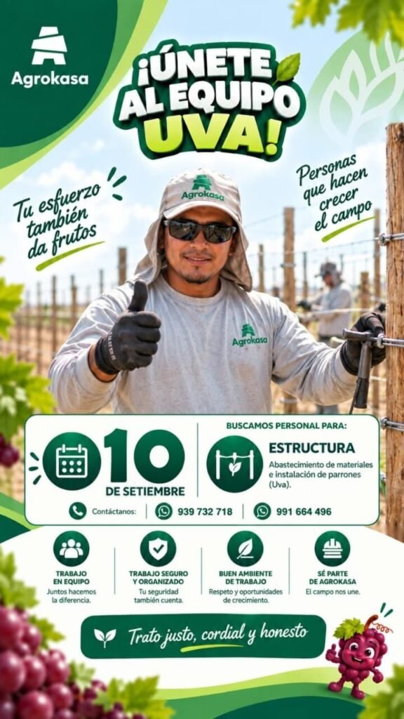 Personal varios — Fundo Agrokasa Pisco
